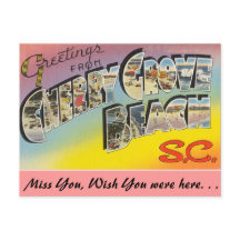 Hälsning från Cherry Grove Beach