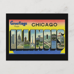 Hälsning från Chicago Illinois Vykort