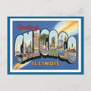 Hälsning från Chicago Illinois Vykort
