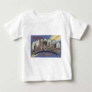 Hälsning från Chicago Large Brev vintage Tema Tröja