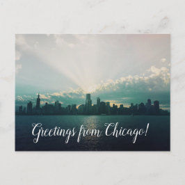 Hälsning från Chicago Postcard Vykort