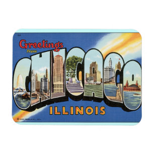 Hälsning från Chicago USA-resa Magnet