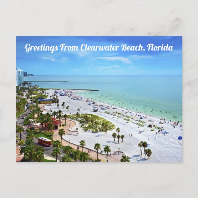 Hälsning från Clearwater Beach, Florida Postcard Vykort (Framsida)