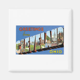 Hälsning från Cleveland, Ohio Magnet
