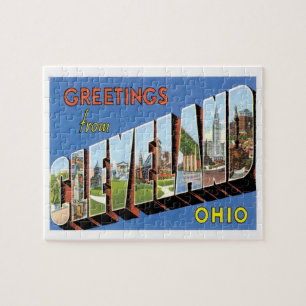 Hälsning från Cleveland Ohio Travel Pussel