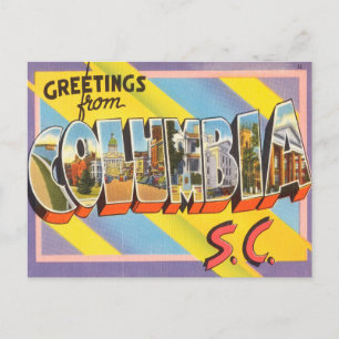 Hälsning från Colombia, South Carolina Travel Vykort