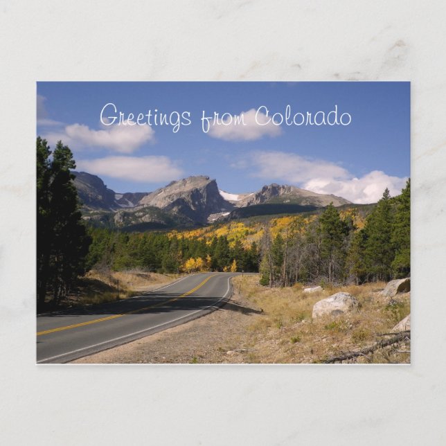 Hälsning från Colorado Postcard Vykort (Framsida)