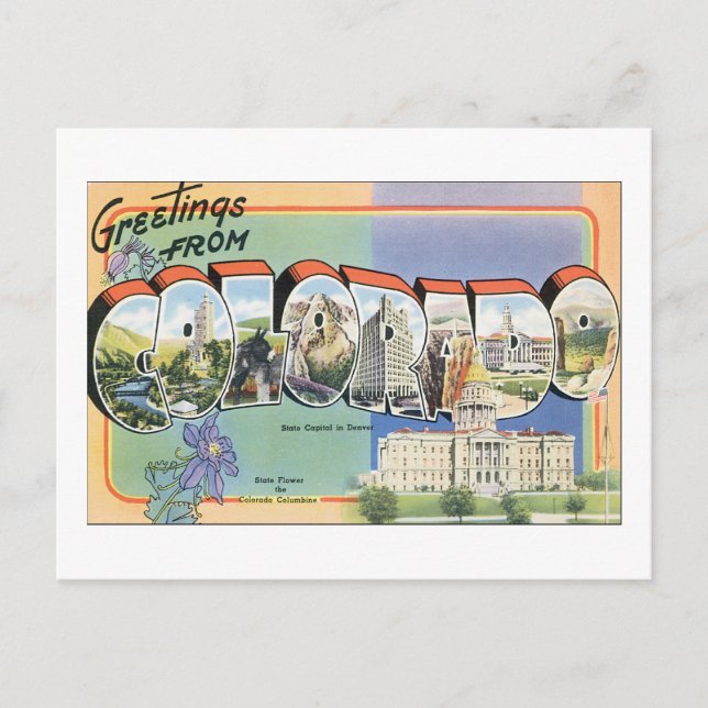 Hälsning från Colorado Vykort (Framsida)