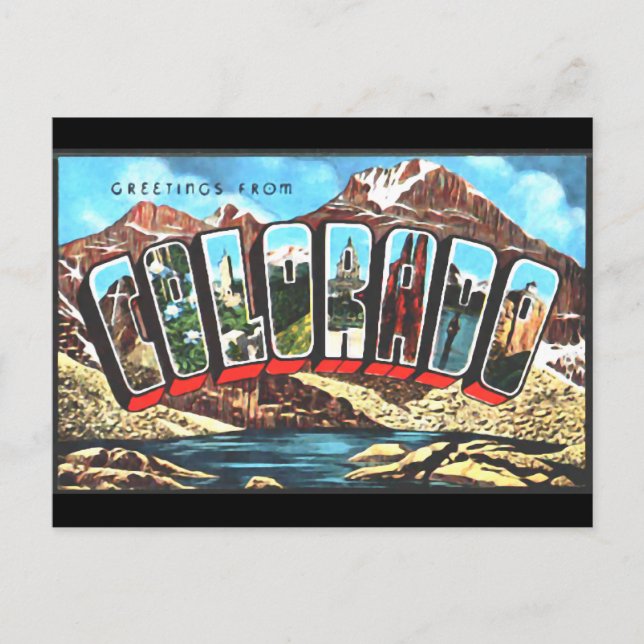 Hälsning från Colordao Vykort (Framsida)