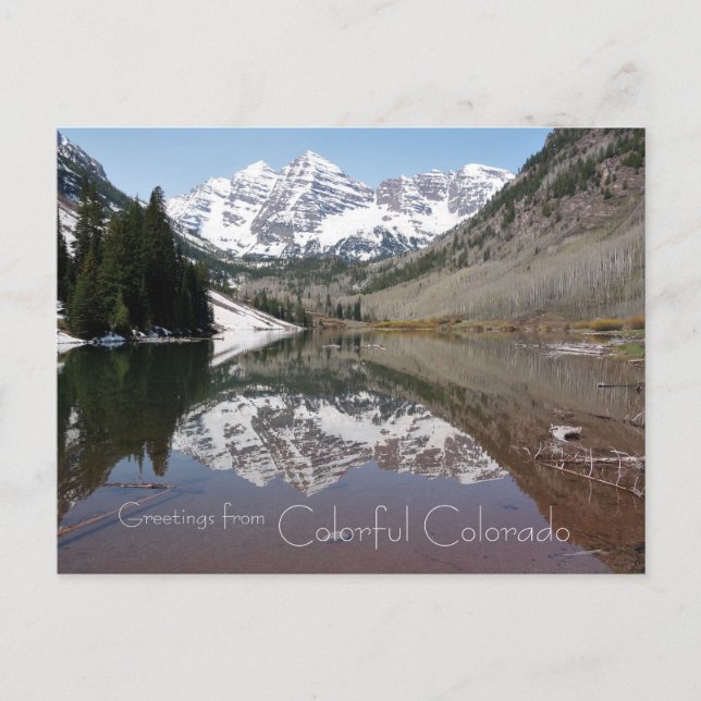 Hälsning från Colorful Colorado Postcard Vykort (Framsida)