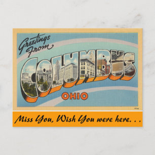 Hälsning från Columbus Vykort