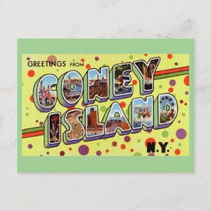 Hälsning från CONEY ISLAND New York vykort