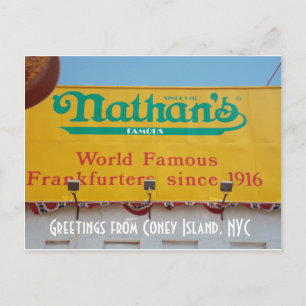 Hälsning från Coney Island, NYC 1 Vykort