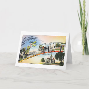 Hälsning från Connecticut Kort