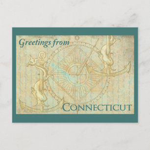 Hälsning från Connecticut Vykort