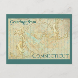 Hälsning från Connecticut Vykort