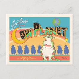 HÄLSNING FRÅN COW PLANET VYKORT