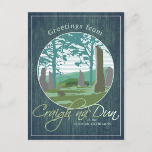 Hälsning från Craigh na Dun Outlandish Postcard Vykort