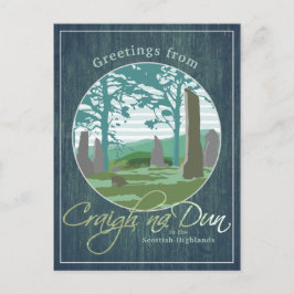 Hälsning från Craigh na Dun Outlandish Postcard Vykort