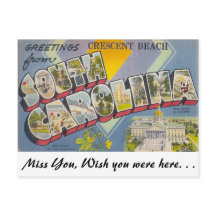 Hälsning från Crescent Beach, South Carolina