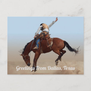 Hälsning från Dallas, Texas Rodeo-vykort Vykort
