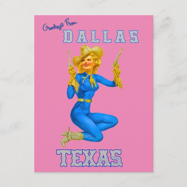 Hälsning från Dallas Texas vykort (Framsida)