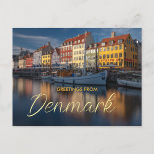 Hälsning från Danmark Scenia Postcard Nyhavn Vykort