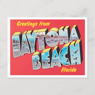 Hälsning från Daytona Beach, Florida Travel Vykort