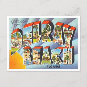 Hälsning från Delray Beach, Florida Travel Vykort