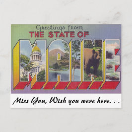 Hälsning från delstaten Maine Vykort