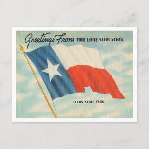 Hälsning från delstaten Texas Travel Vykort