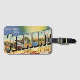 Hälsning från delstaten Vermont Bagagebricka