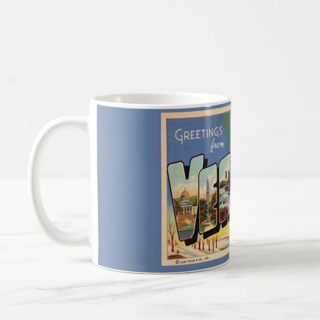 Hälsning från delstaten Vermont Mugg (Vänster)
