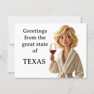 Hälsning från den underbara delstaten Texas Vykort
