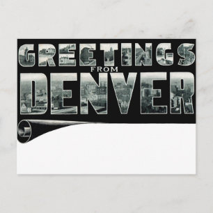 Hälsning från DENVER-vykort Vykort