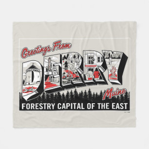 Hälsning från Derry Maine Fleecefilt