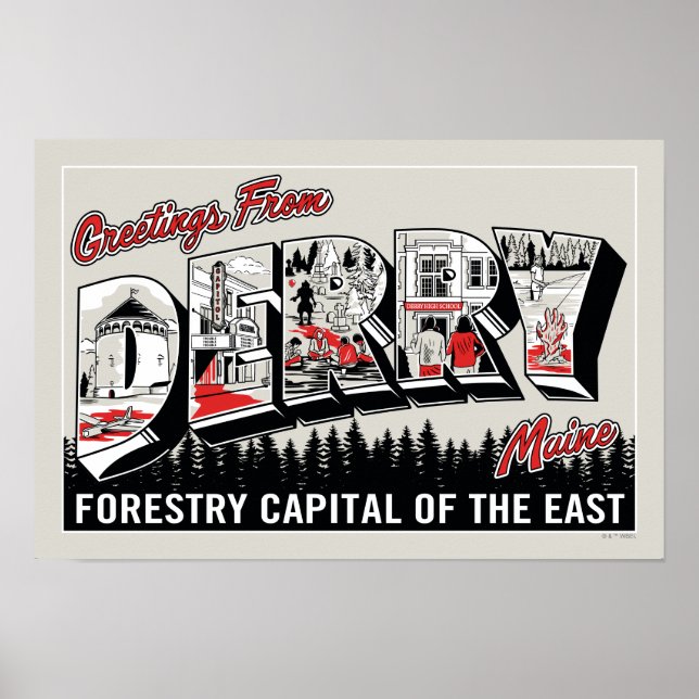 Hälsning från Derry Maine Poster (Framsidan)