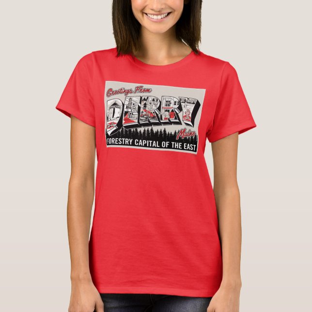 Hälsning från Derry Maine T Shirt (Framsida)