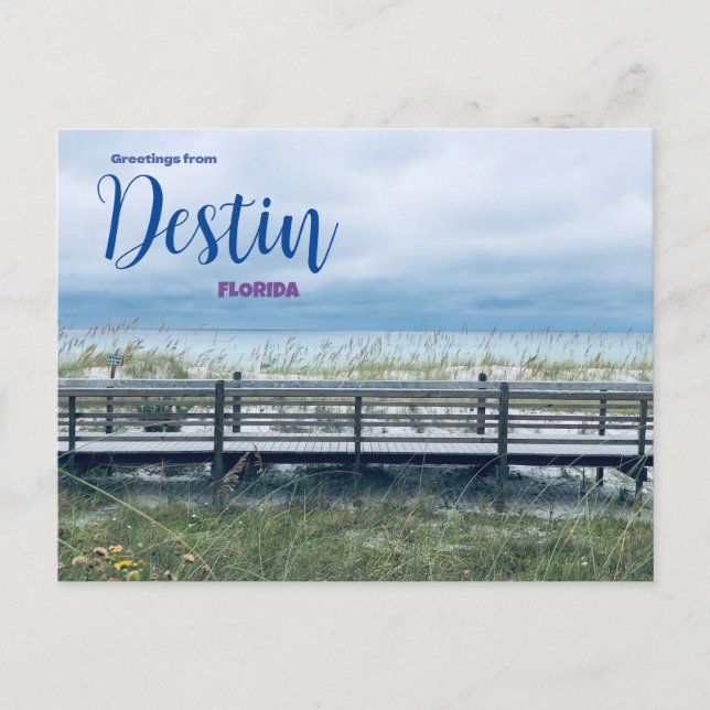 Hälsning från Destin Florida Postcard Scenia Vykort (Framsida)