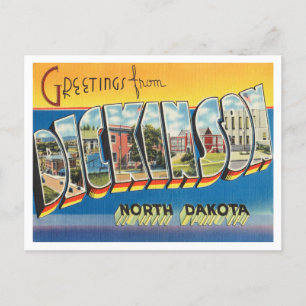 Hälsning från Dickinson, North Dakota Travel Vykort