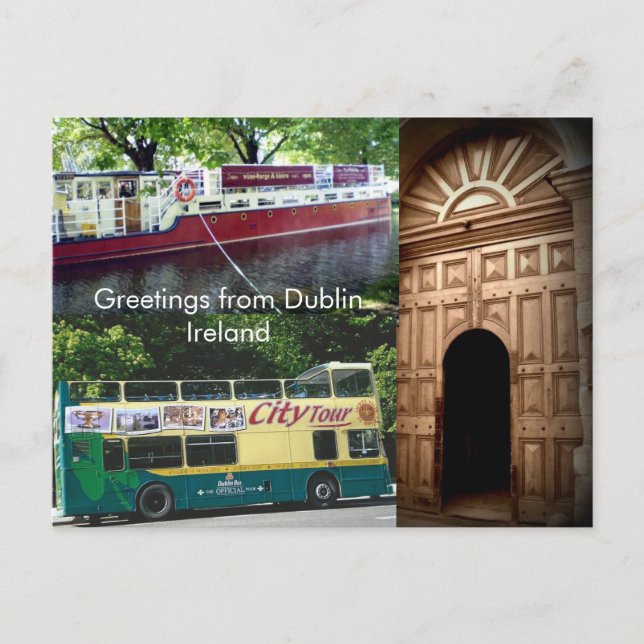 Hälsning från Dublin, Irland Vykort (Framsida)