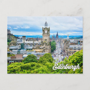 Hälsning från Edinburgh, Skottland, Förenade kunga Vykort