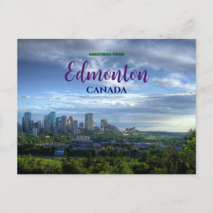 Hälsning från Edmonton Canada Scenia Postcard Vykort