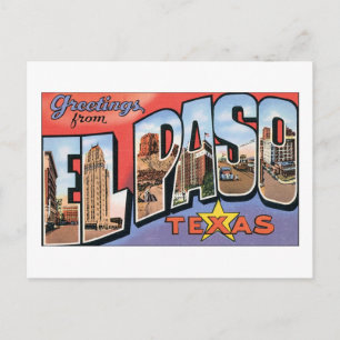 Hälsning från El Paso Texas Vykort