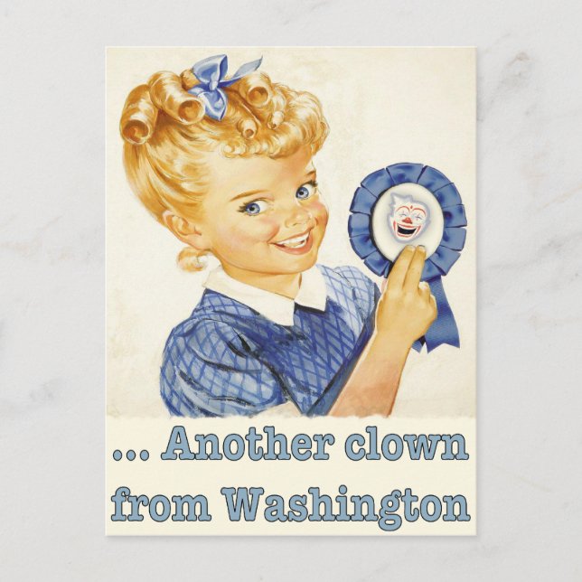 Hälsning från en politisk stängsel vykort (Framsida)