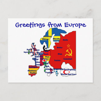 Hälsning från EU-vykort Vykort