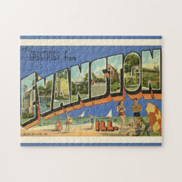 Hälsning från Evanston ILL 11x14 Pussel