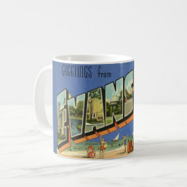Hälsning från Evanston ILL. Kaffemugg