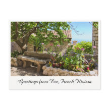 Hälsning från Eze, Fransk Riviera vykort