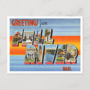 Hälsning från Fall River, Massachusetts Travel Vykort